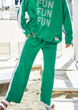 Fun Towelling Pant- Green