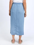 Penny Utility Skirt- Mid Wash Blue