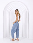 Leo Barrel Jeans- Light Blue
