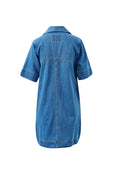 Bonnie Relaxed Shirtdress- Fresh Indigo