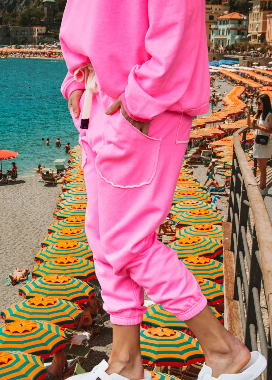 Capri Hot Pink Track Pant