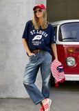 St Louis Tee- Navy