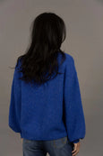 Nouveau V Neck Jumper-Royal Blue