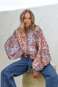 Dreams Blouse- Cami Blue