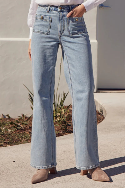 Piazza Jean- Washed Denim