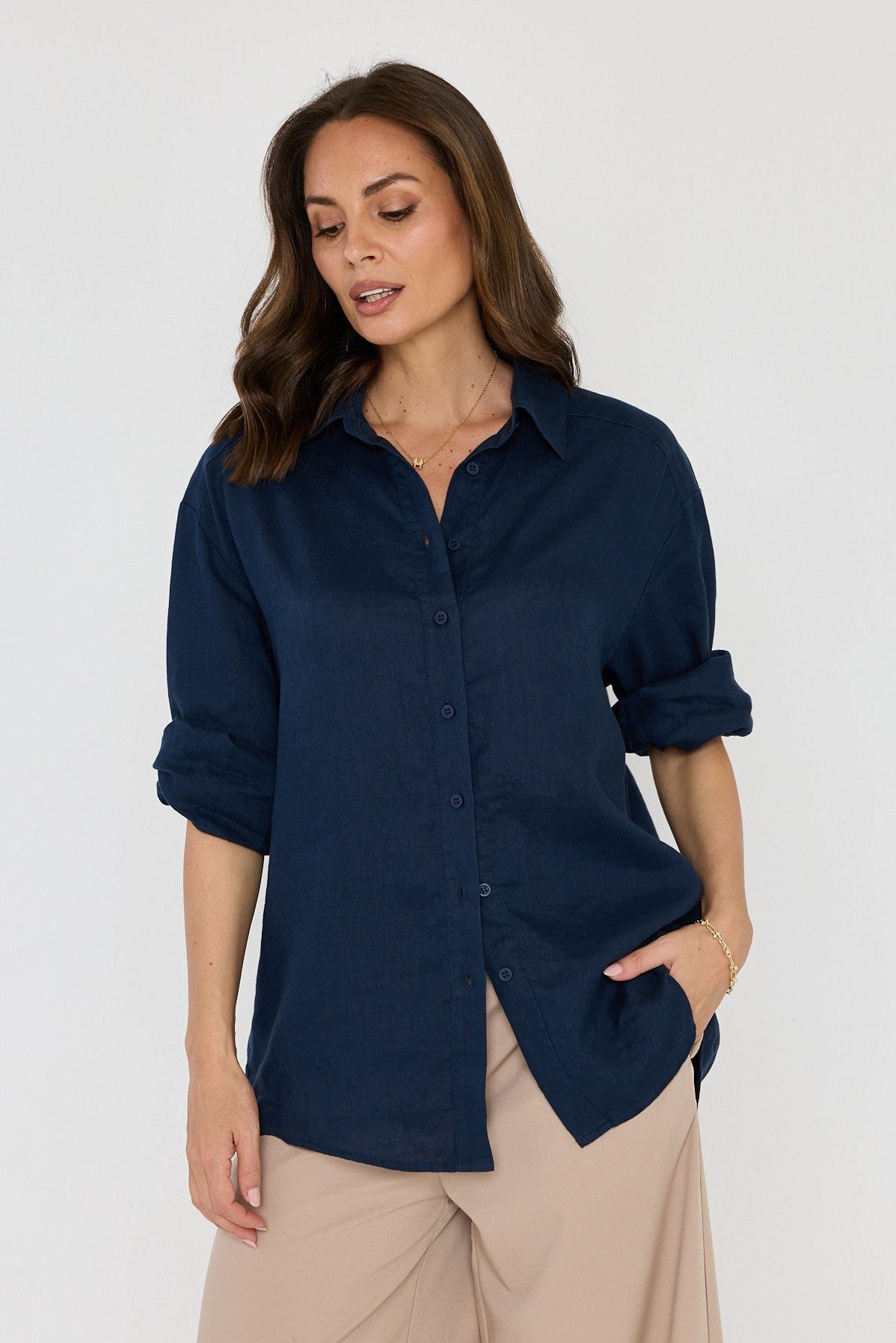 Dune Shirt- Navy