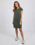 Signature Tee Dress- Khaki