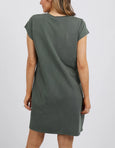 Signature Tee Dress- Khaki