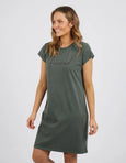 Signature Tee Dress- Khaki