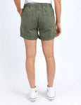 Emma Relaxed Denim Short- Khaki