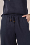 Lugano Pant- Navy/White