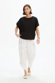 Bubble Sleeve Tee- Black