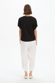 Bubble Sleeve Tee- Black