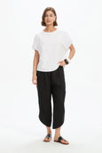 Bubble Sleeve Tee- White