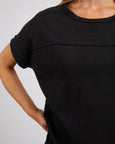 Allison Tee Dress- Black