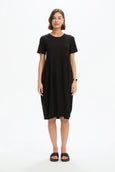 Short Sleeve Diagonal Dress