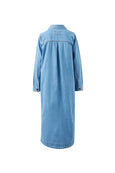 Rae Long Sleeve Midi Dress-Vintage Blue