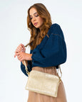 Bowery Wallet- Light Gold Crinkle
