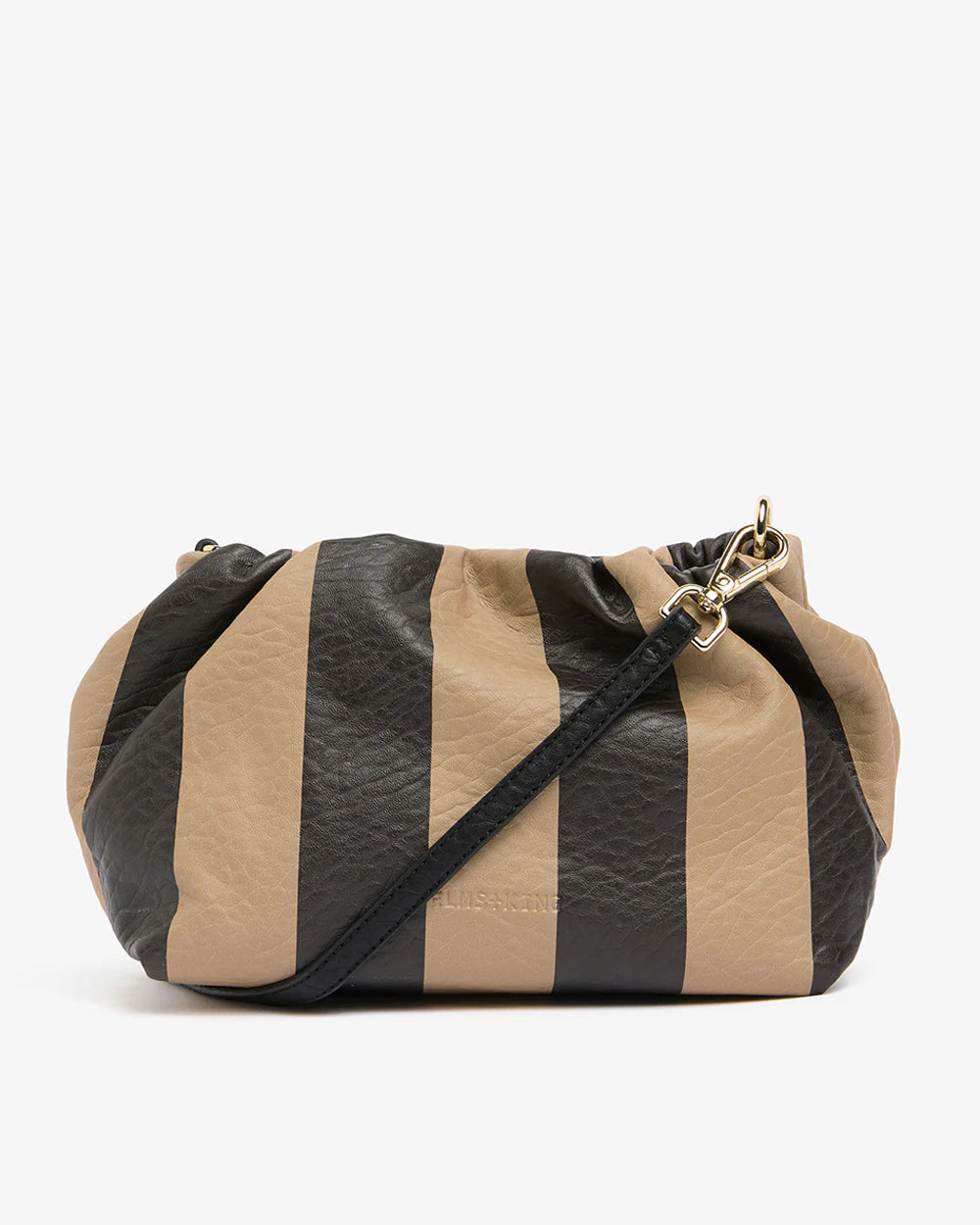 Monty Bag-Black/Latte Stripe