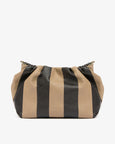 Monty Bag-Black/Latte Stripe