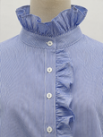 Poppy Shirt-Dark Blue/White Stripe