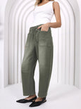 Leo Barrel Jeans- Khaki