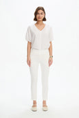 Stretch Crop Pant- White