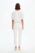 Stretch Crop Pant- White