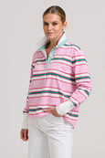 Rugby Sweatshirt Summer - Pink Multi Stripe