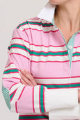 Rugby Sweatshirt Summer - Pink Multi Stripe