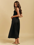Raven Cotton Dress- Black