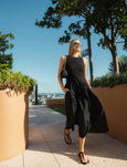 Raven Cotton Dress- Black