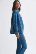 Tamara Shirt- Denim w/Flower