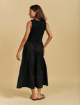 Raven Cotton Dress- Black