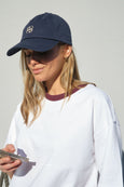 Pip Everyday Cap- Navy/Ecru Stitch