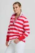 Rugby Sweatshirt- Lolly Pink/Red