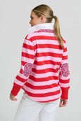 Rugby Sweatshirt- Lolly Pink/Red