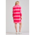 Rugby Cotton Dress- Red/Hot Pink
