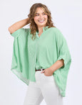 Luna Shirt- Spring Green/White Stripe