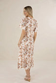 Bohemian Rose Midi Dress