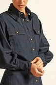Crest Top- Dark Denim