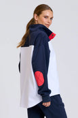 Collar Sweatshirt- Navy/White Combo