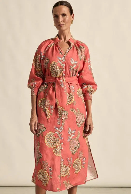 Flourish Dress- Kgari Melon