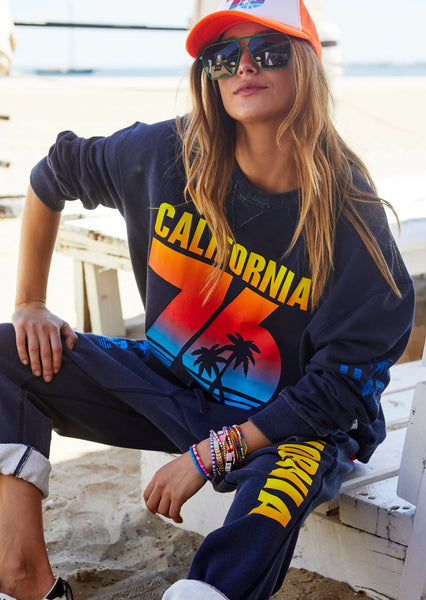 Sunset Navy Cali Sweat