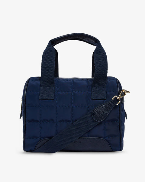 Hartley Doctors Bag-Quilted French Navy