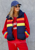 Retro Puffer Vest- Navy
