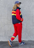 Retro Puffer Vest- Navy