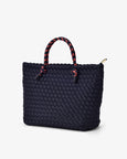 Michigan Tote- Navy Neo Plait