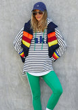 Retro Puffer Vest- Navy
