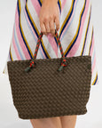 Michigan Tote- Khaki Neo Plait
